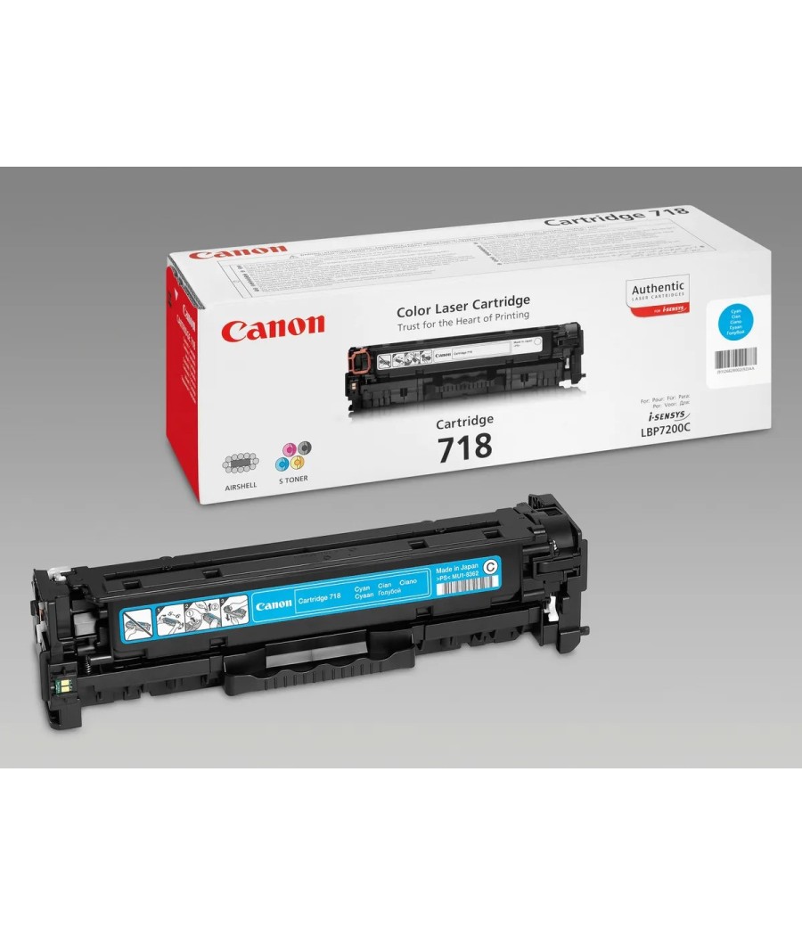 CANON Cartouche toner 718 cyan